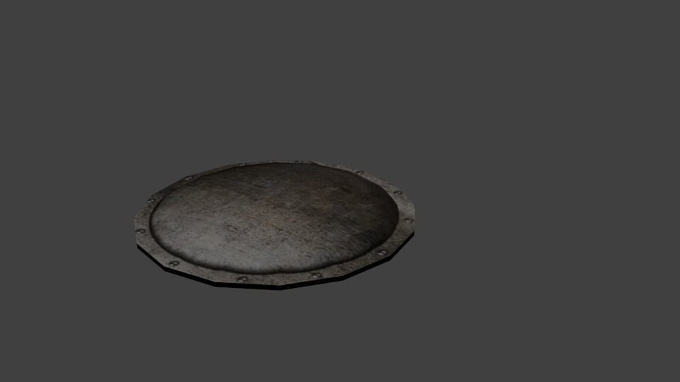Round Shield 2 Free 3D model