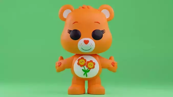 Friend Bear funko pop from the Care Bears franchise 3D print model