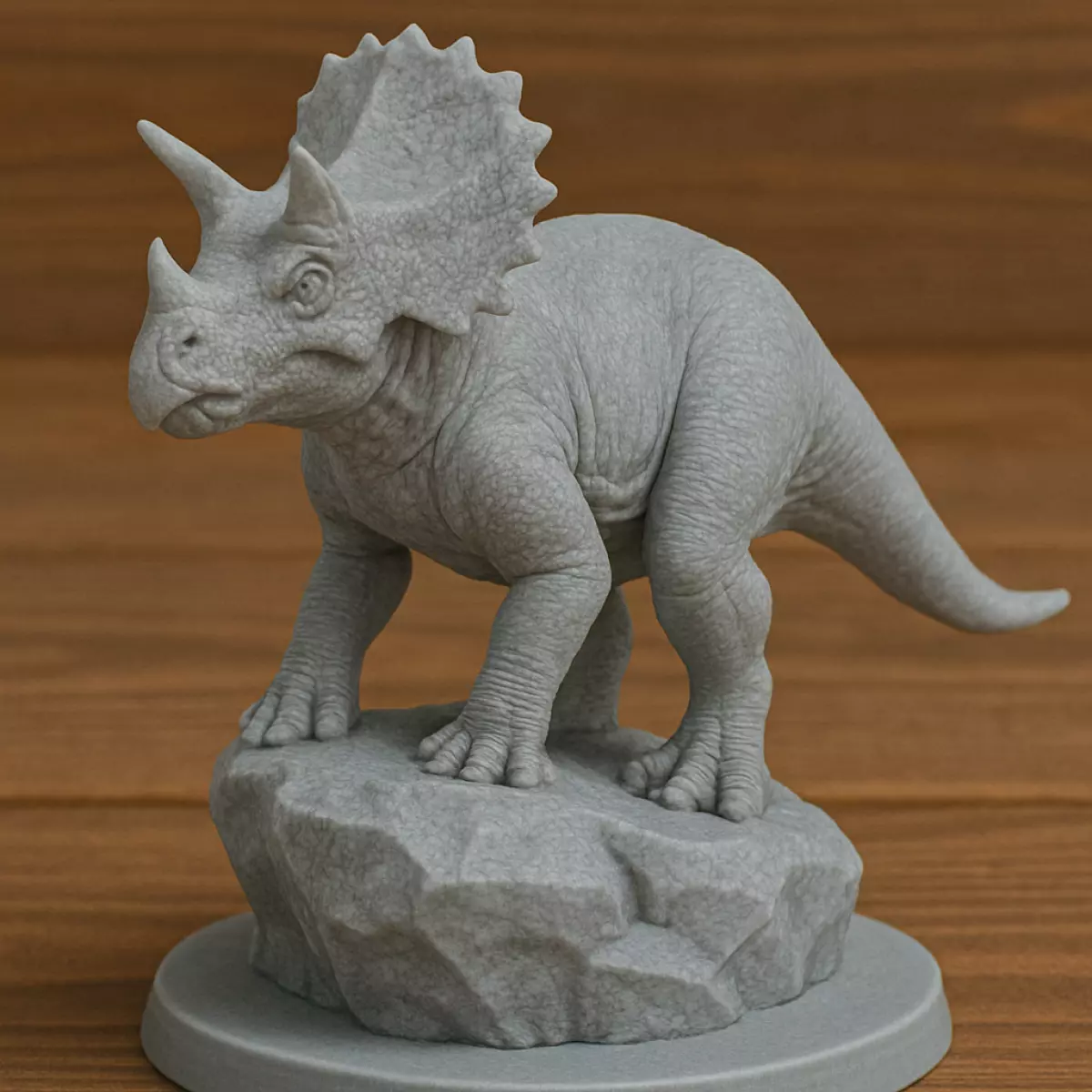 Dinosaur on Rock 3D print model
