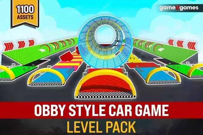 Obby Style Car Game Level Pack