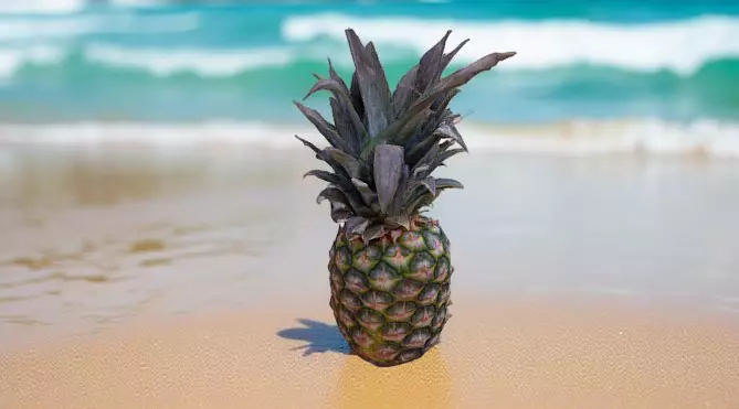 High-Resolution 3D Pineapple Model 3D model_10