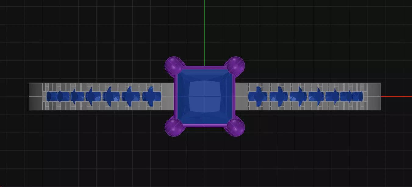 4 Prong Diamond Engagement Ring 3D print model_1