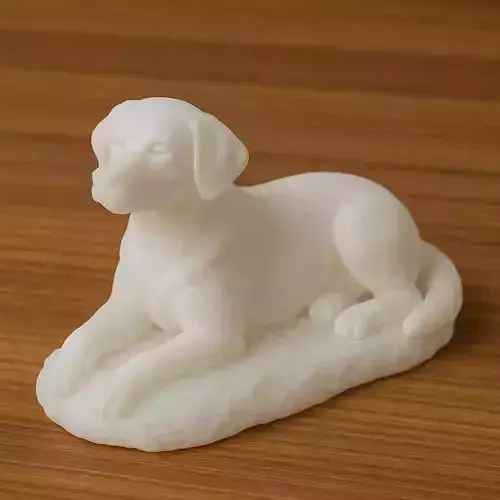 Lying Dog 3D print model