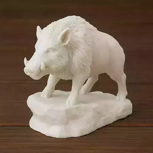 Wild Boar Decor 3D print model
