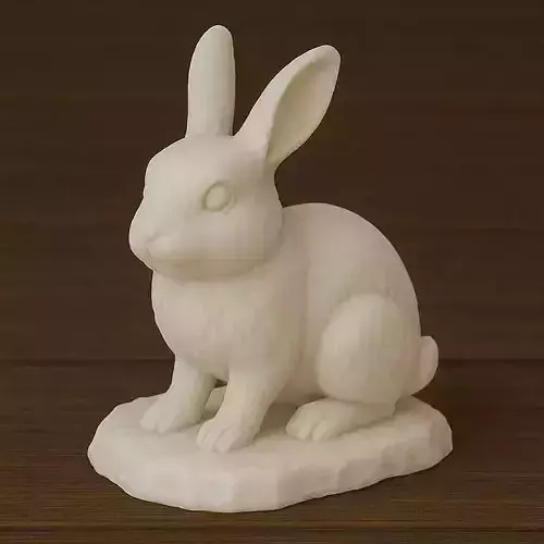 Rabbit 3D print model