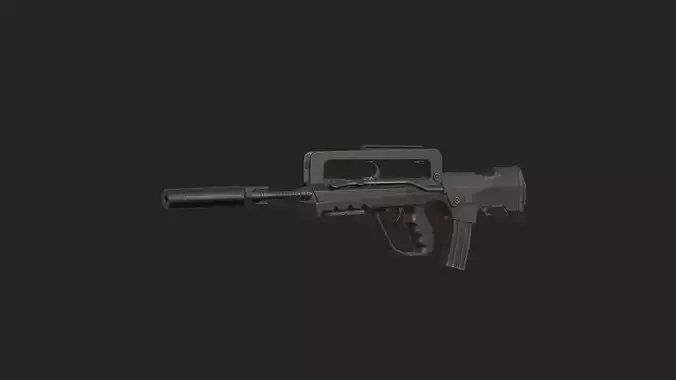 Pistol 3D Model 013