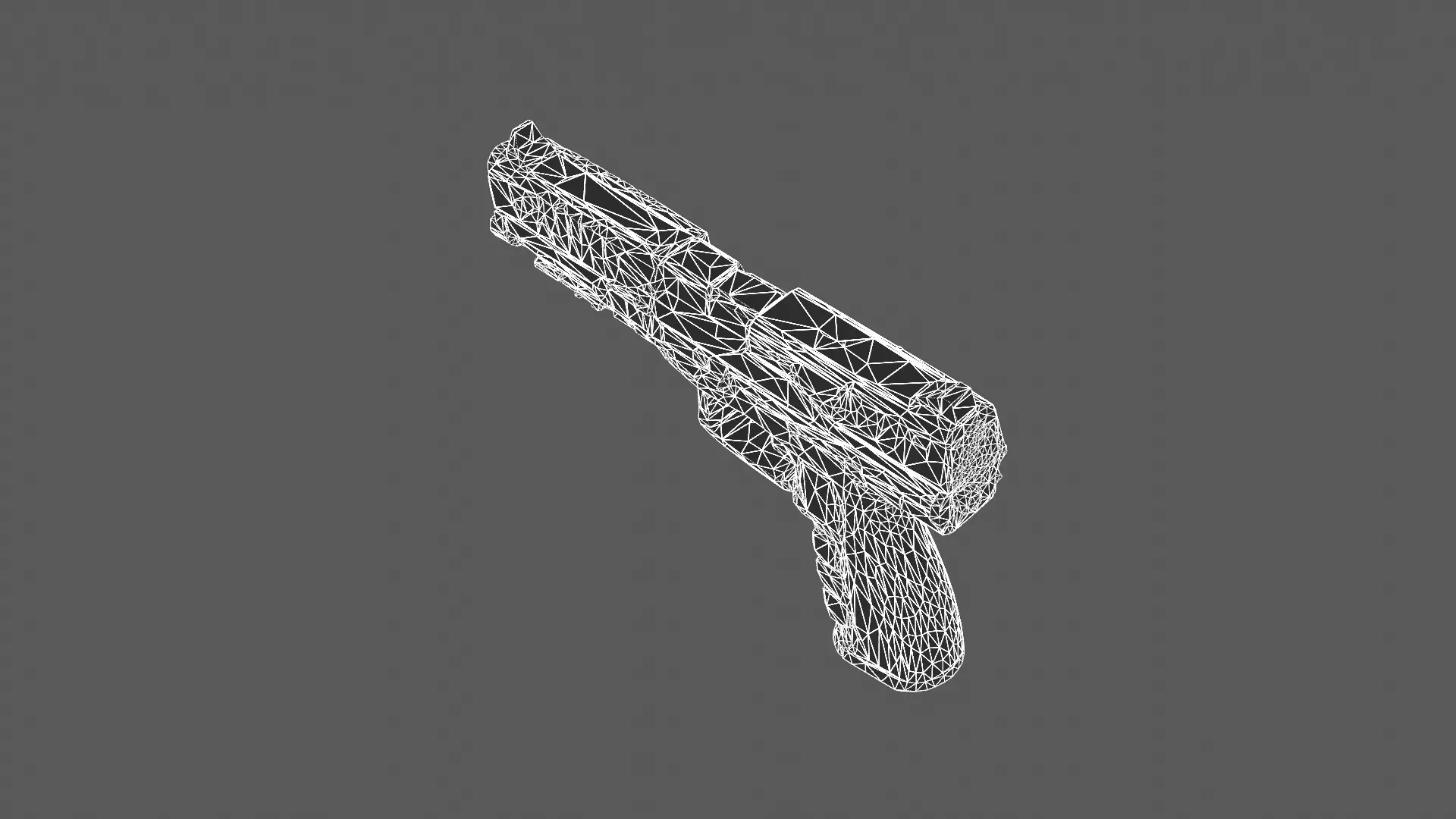 Futuristic Tactical Handgun 3D Model 3D model_9