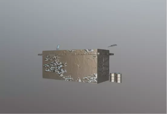 High-Resolution 3D Abandoned Gas Station Model 3D model_13