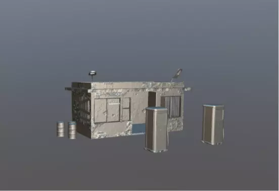 High-Resolution 3D Abandoned Gas Station Model 3D model_11