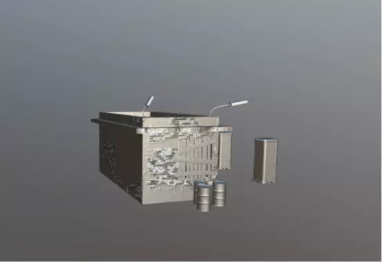 High-Resolution 3D Abandoned Gas Station Model 3D model_12