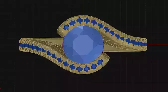 Engagement Ring 3D print model