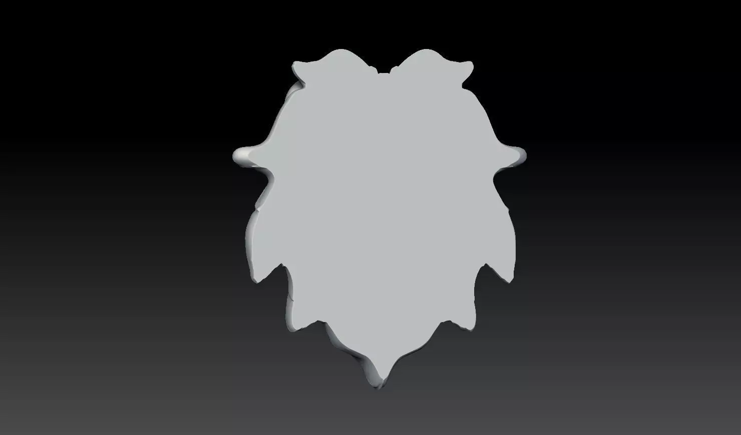 Lion Face Pendant 3D Print Model 3D print model_10