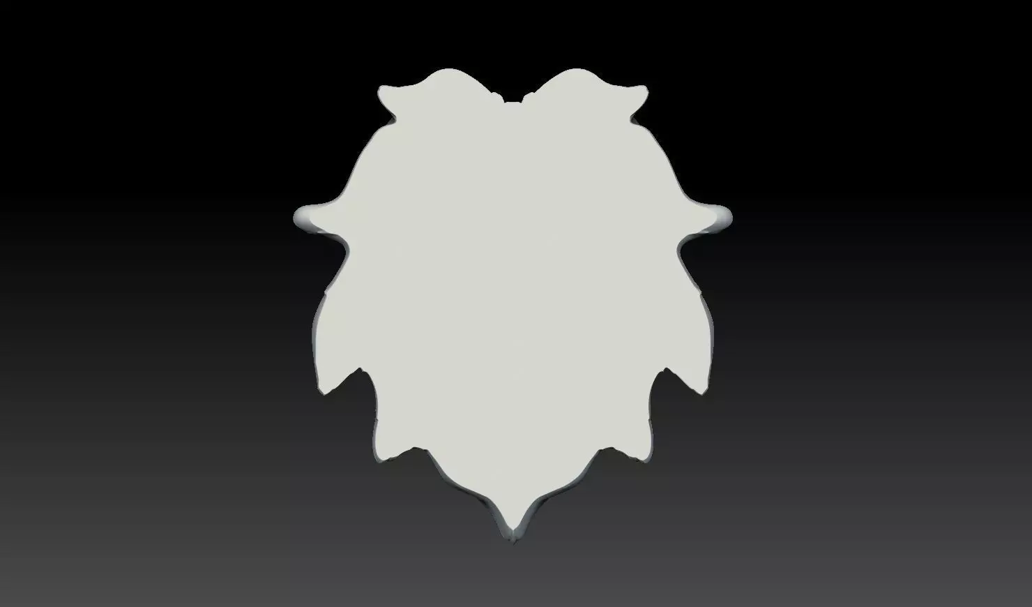 Lion Face Pendant 3D Print Model 3D print model_11