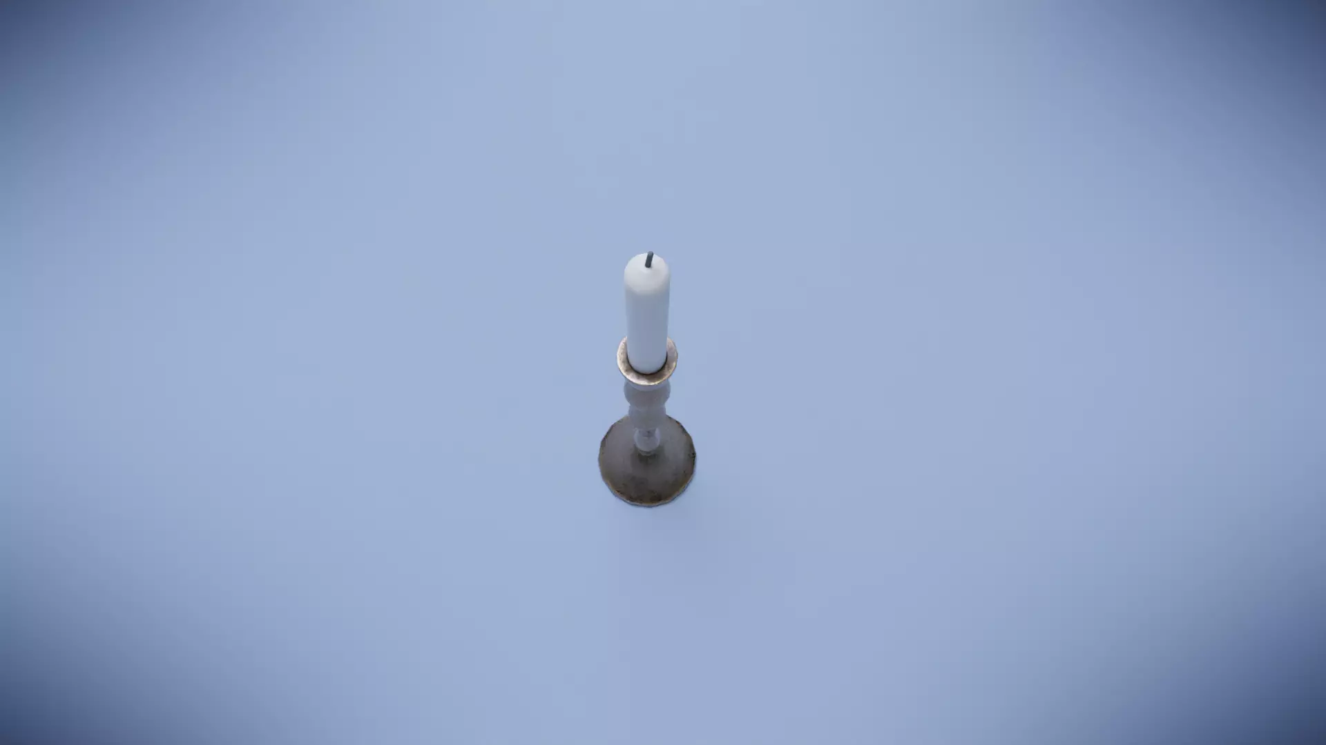 Candlestick Low-poly 3D model_2