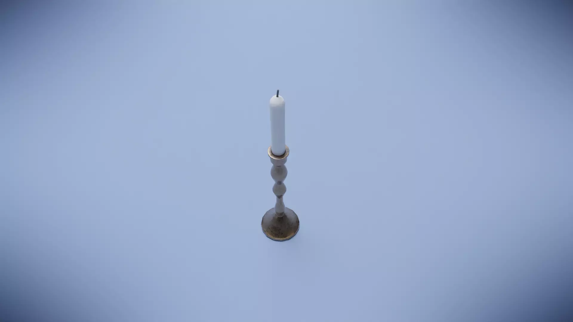 Candlestick Low-poly 3D model_3