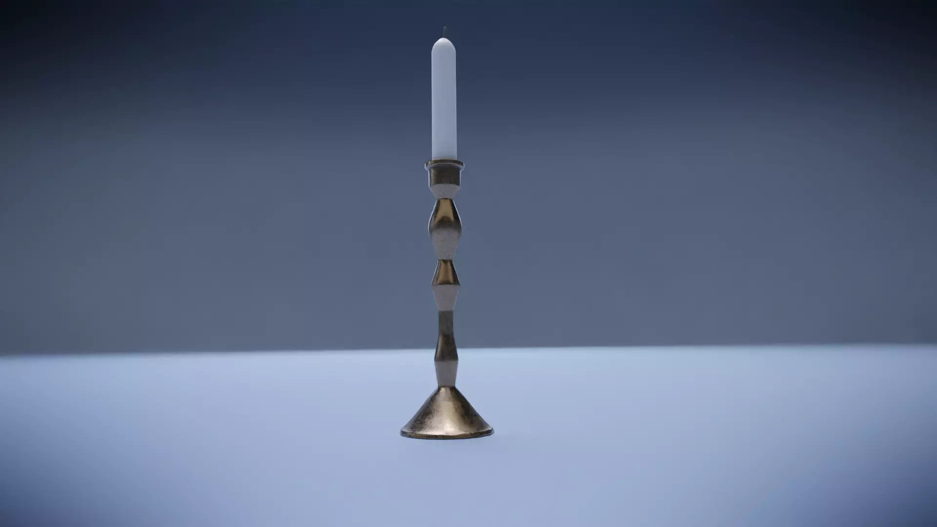 Candlestick Low-poly 3D model_4