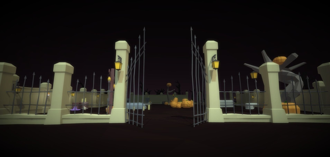 Low Poly Halloween Pack Low-poly 3D model