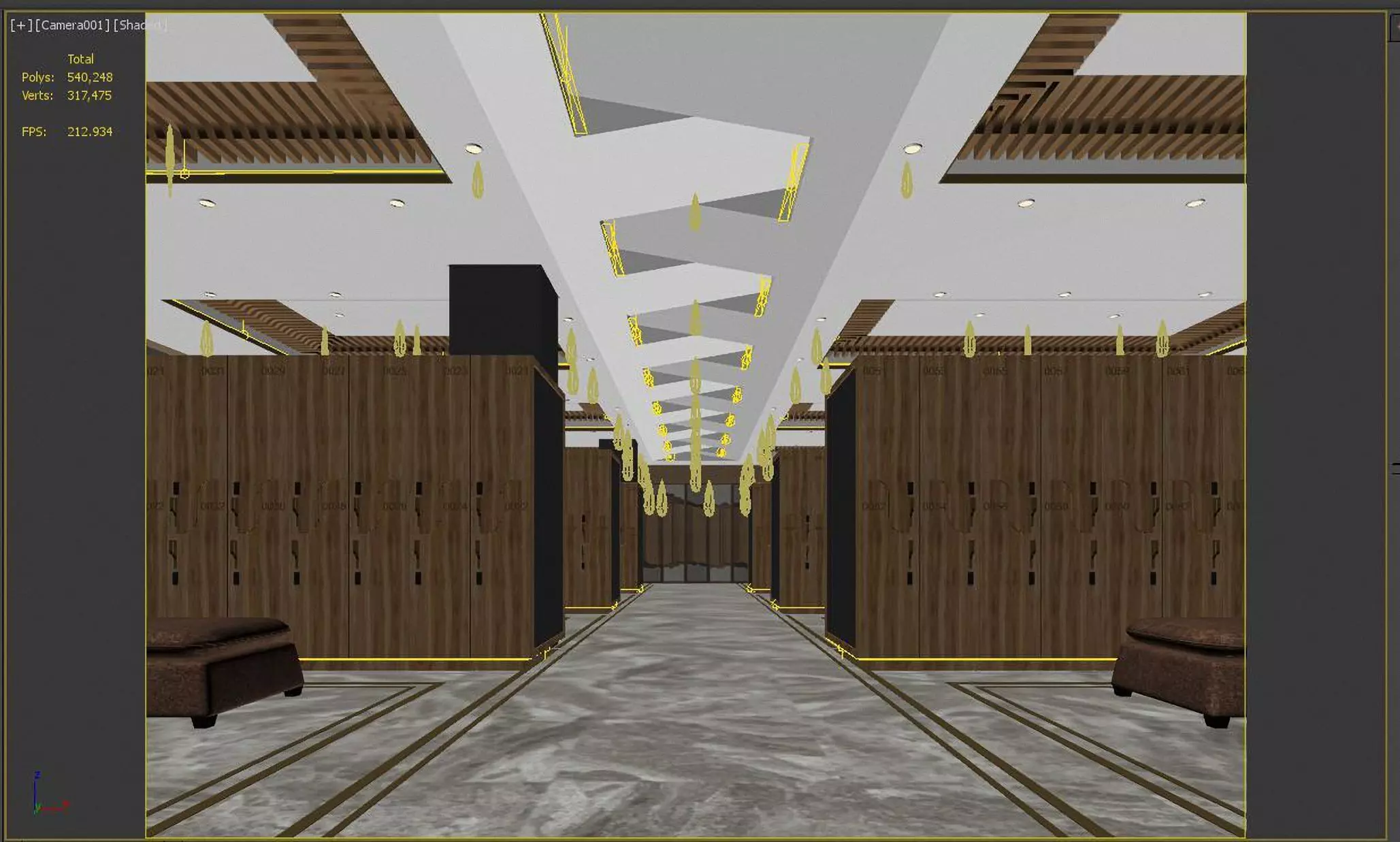 Locker room 3D model_1