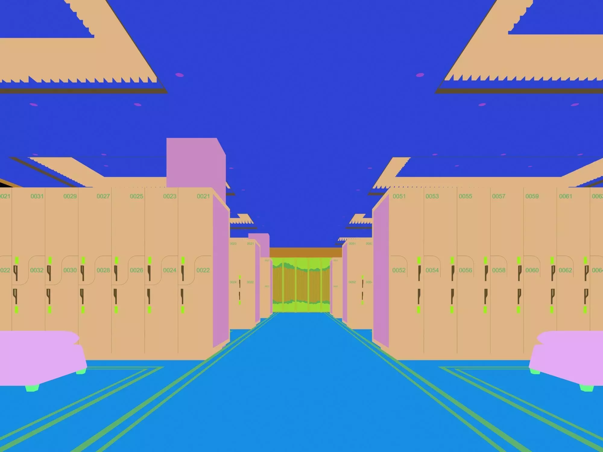 Locker room 3D model_5