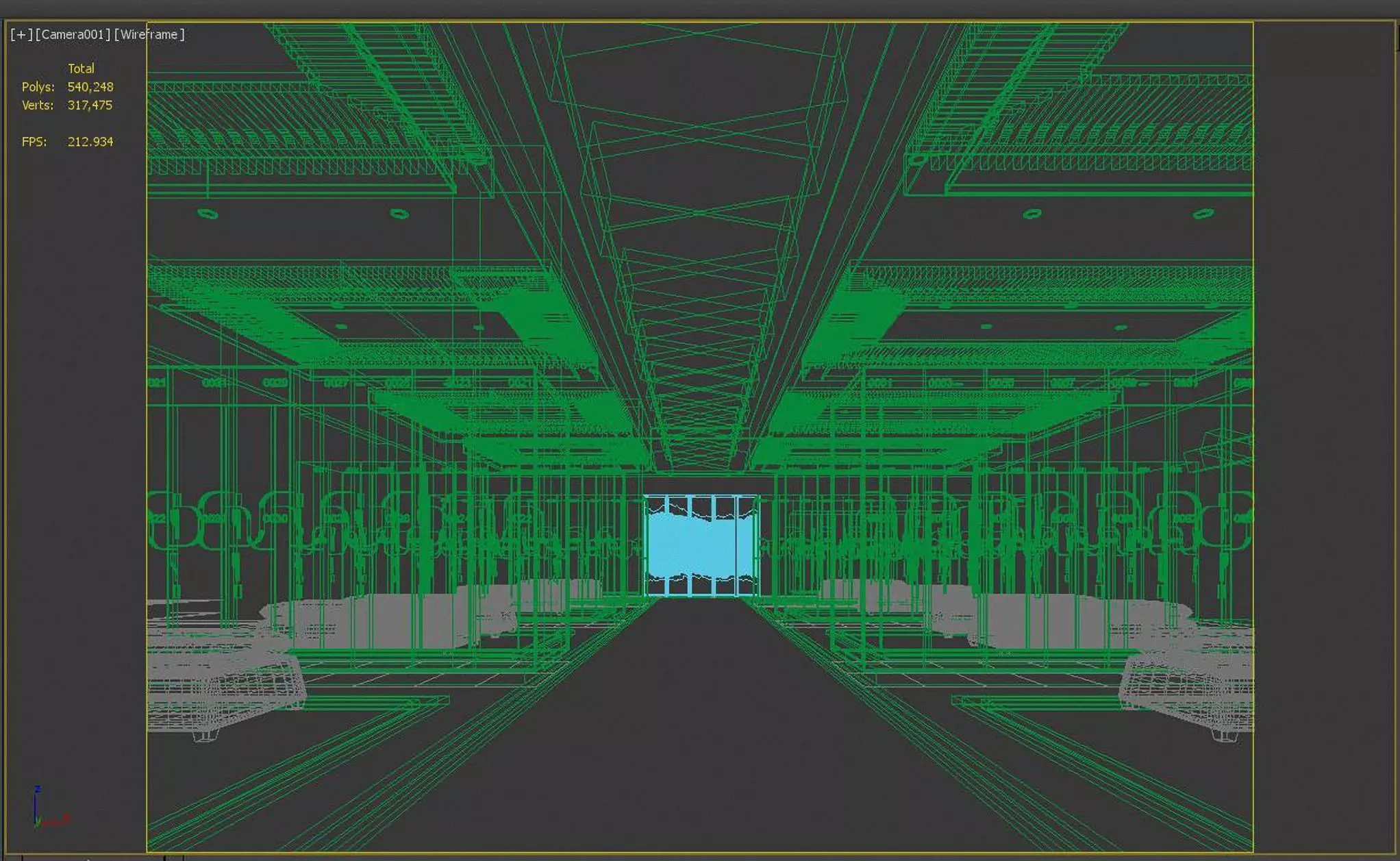 Locker room 3D model_2