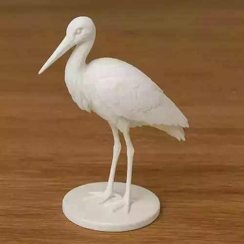 White Stork  3D print model