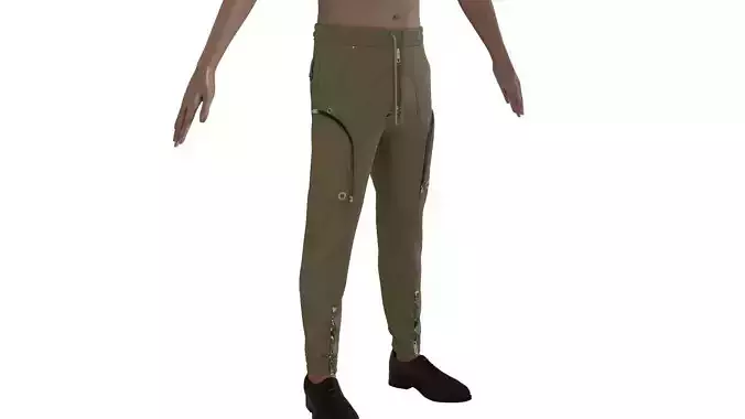 Style3D Tapered Cargo Pants