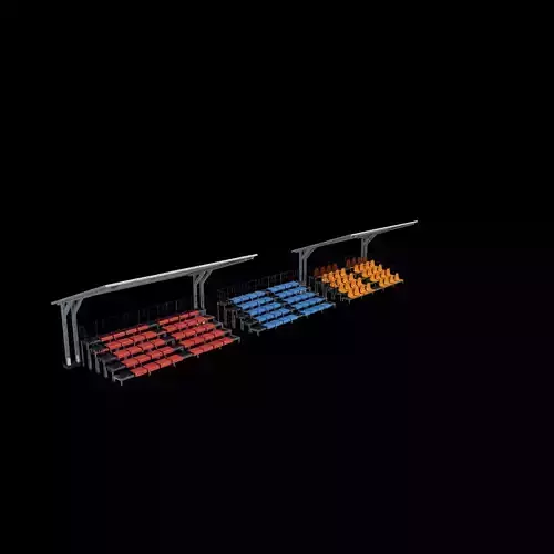 bleacher module 3D model