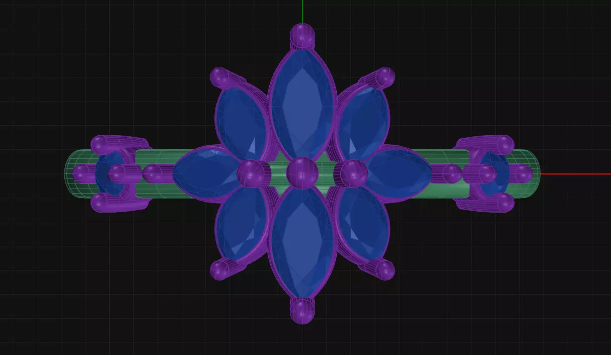 20 Prong Diamond Engagement Ring 3D print model_5