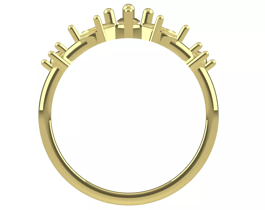 20 Prong Diamond Engagement Ring 3D print model_1