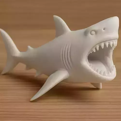 Attacking Shark 3D print model
