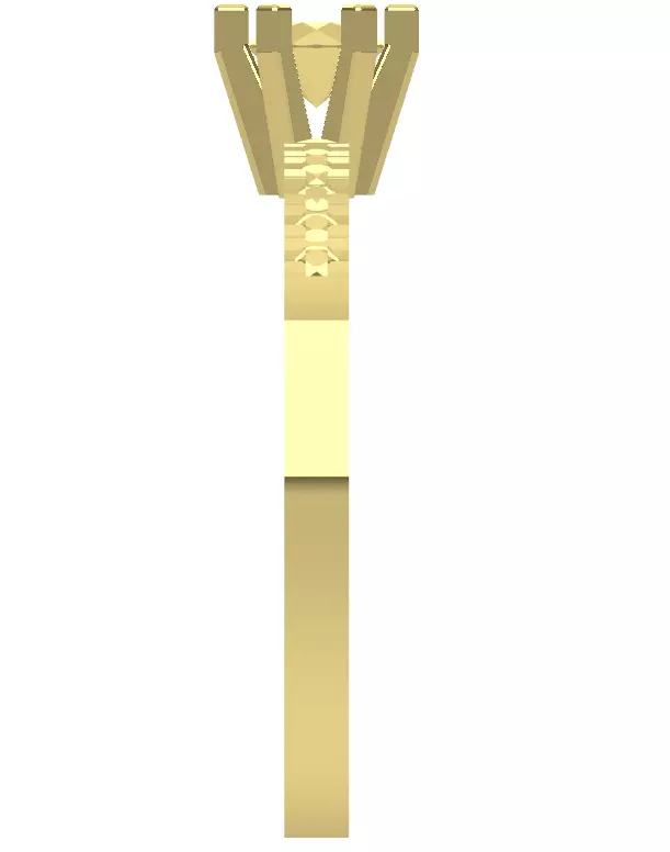 6 Prong Diamond Engagement Ring 3D print model_1