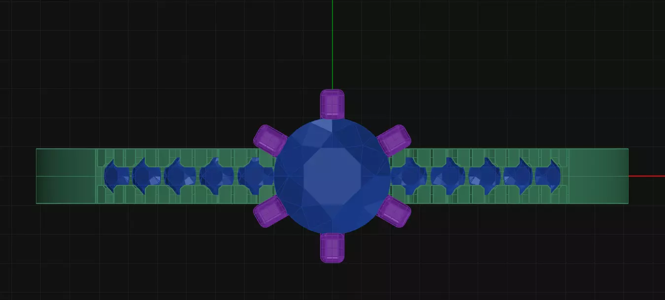 6 Prong Diamond Engagement Ring 3D print model_4