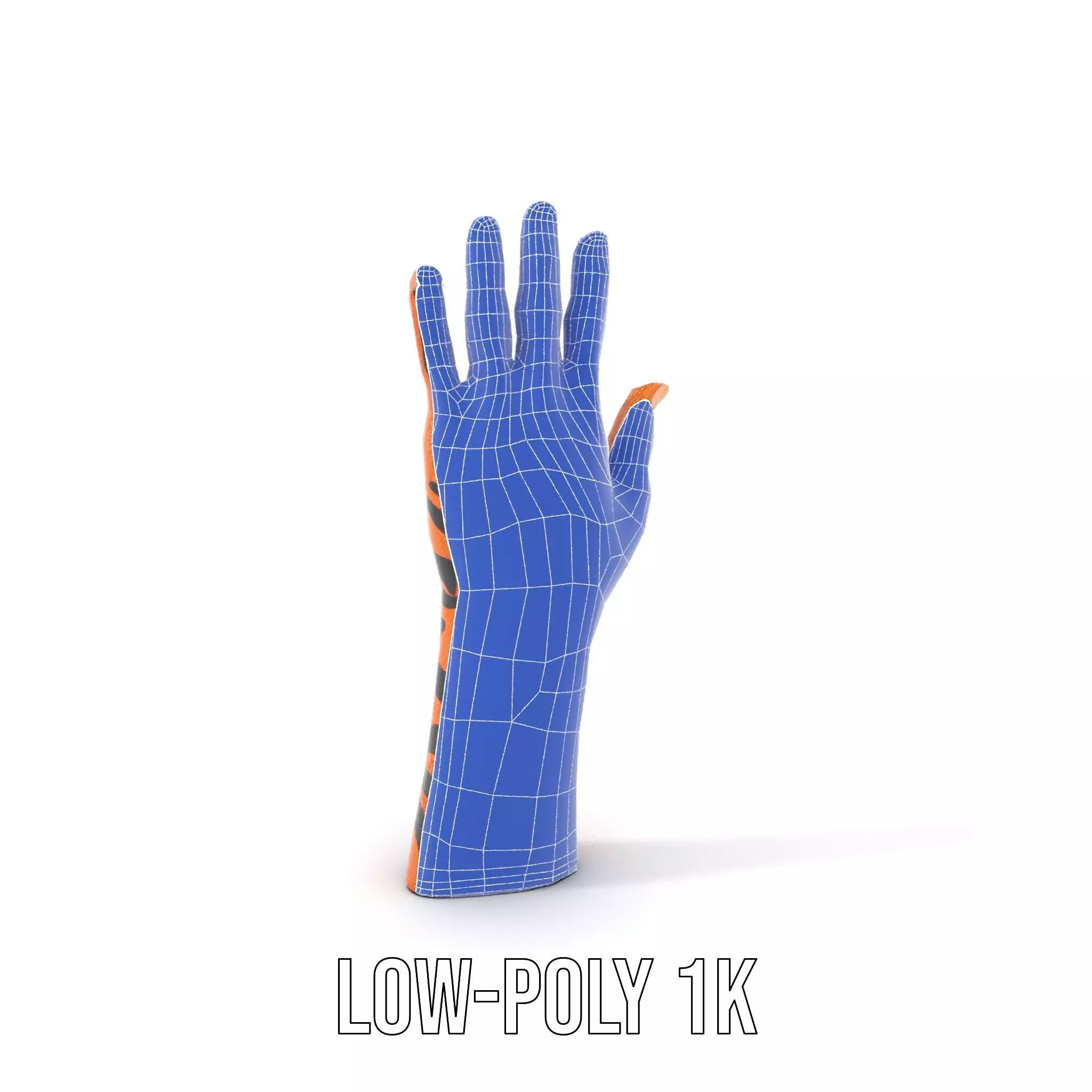 Human Hand with Tribal Tattoo Model Pack Low-poly 3D model_20