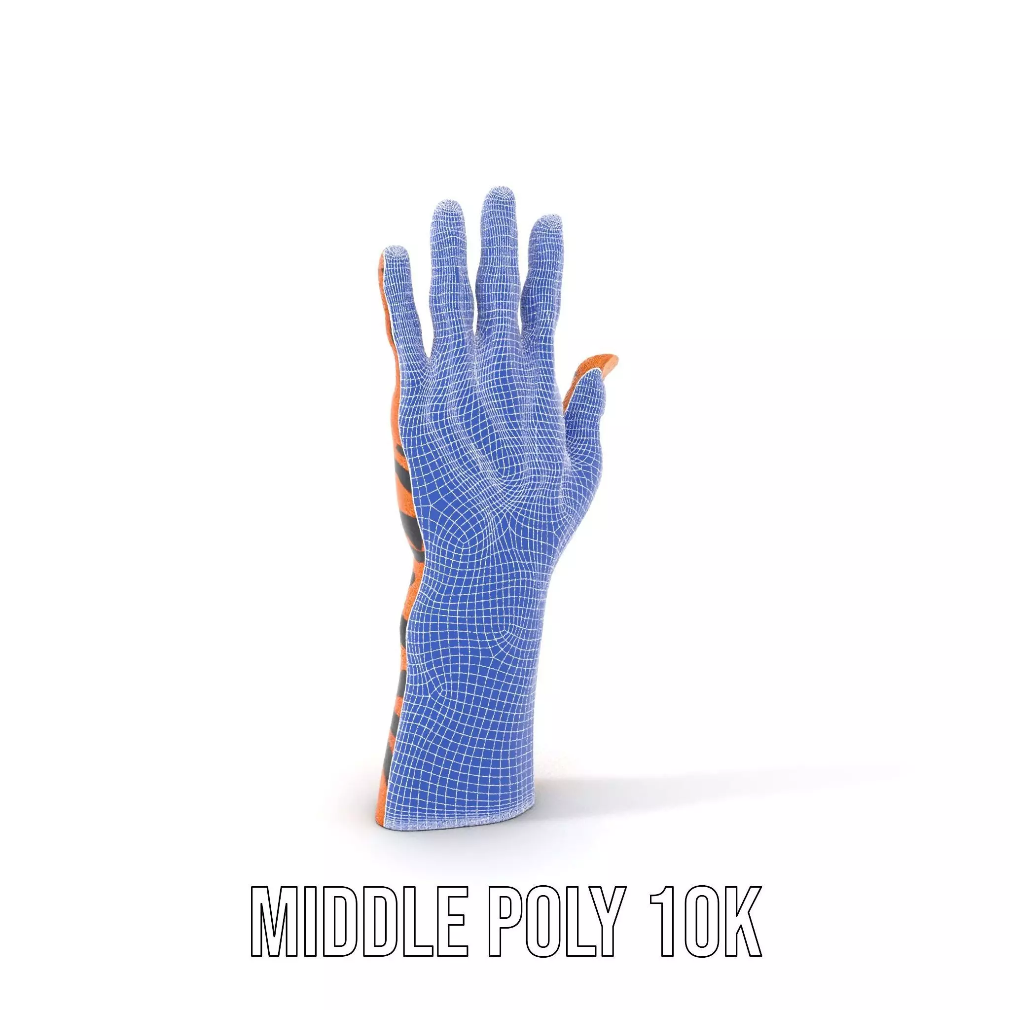 Human Hand with Tribal Tattoo Model Pack Low-poly 3D model_17