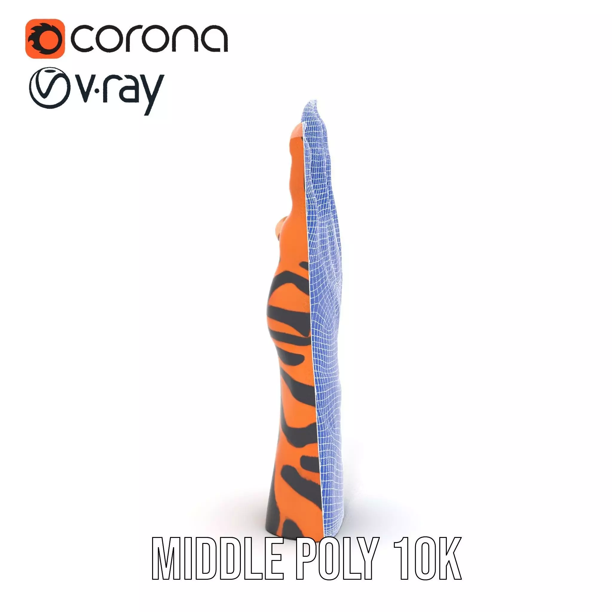 Human Hand with Tribal Tattoo Model Pack Low-poly 3D model_30