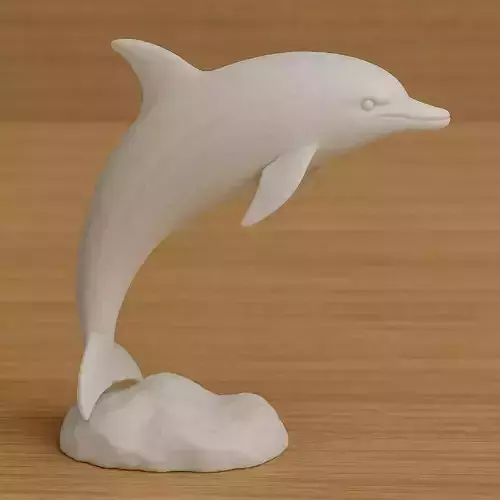 Bottlenose Dolphin 3D print model