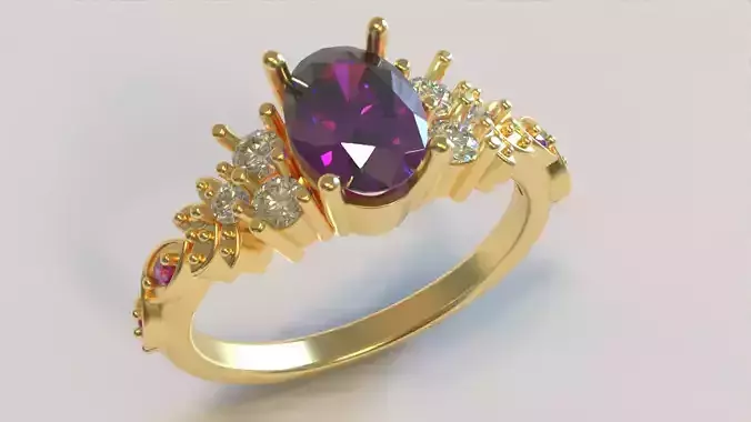 Engagement Ring with Multiple Stones