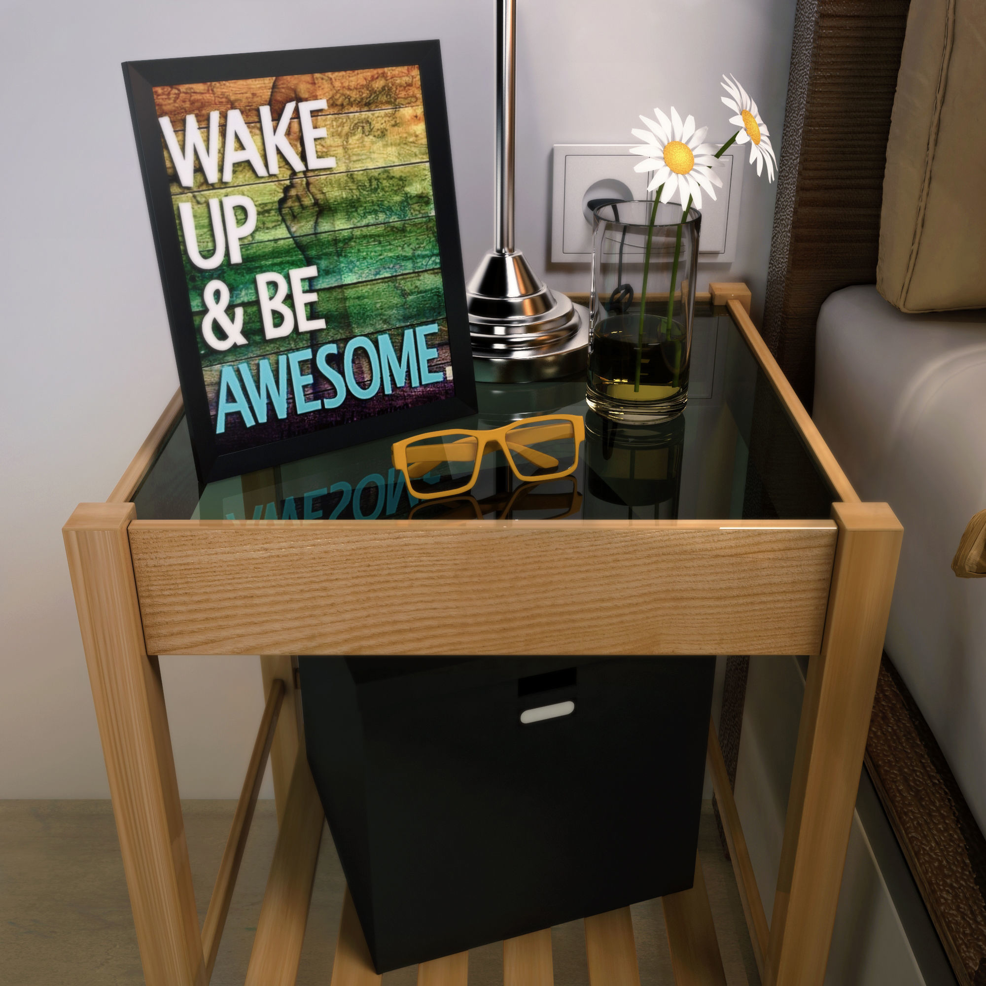 MALM Bedding Set  3D model_3