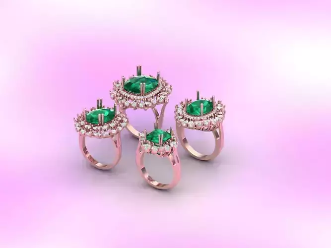 Wedding Engagement  Ring 3D print model 3D print model 