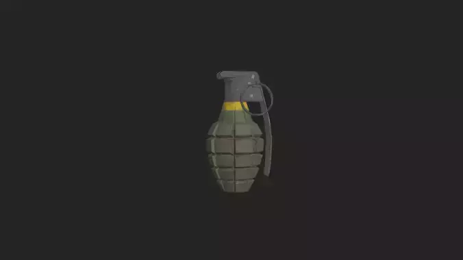 Hand Grenade 3D Model 003