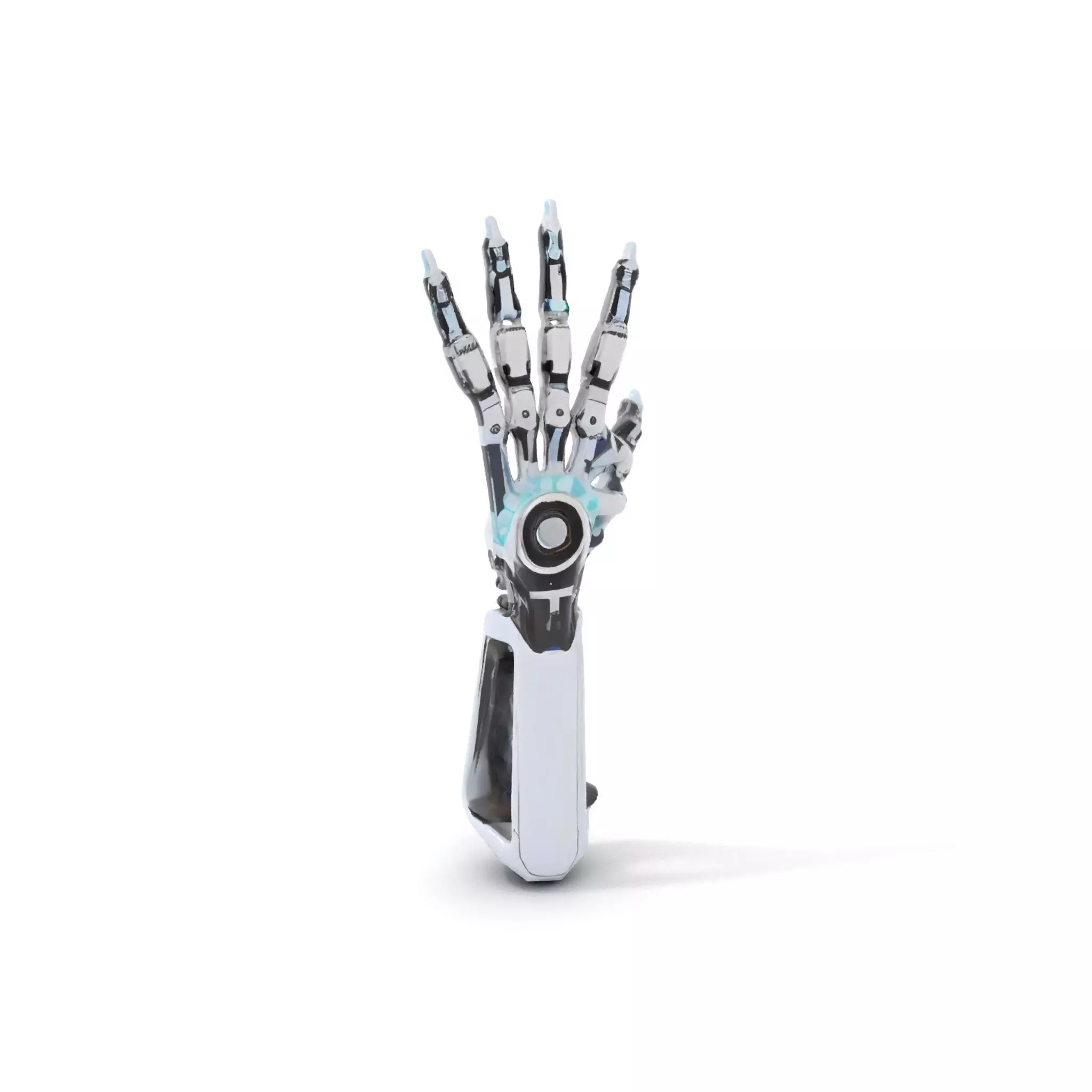 Futuristic Robotic Hand model pack with articulated fingers Low-poly 3D model_7