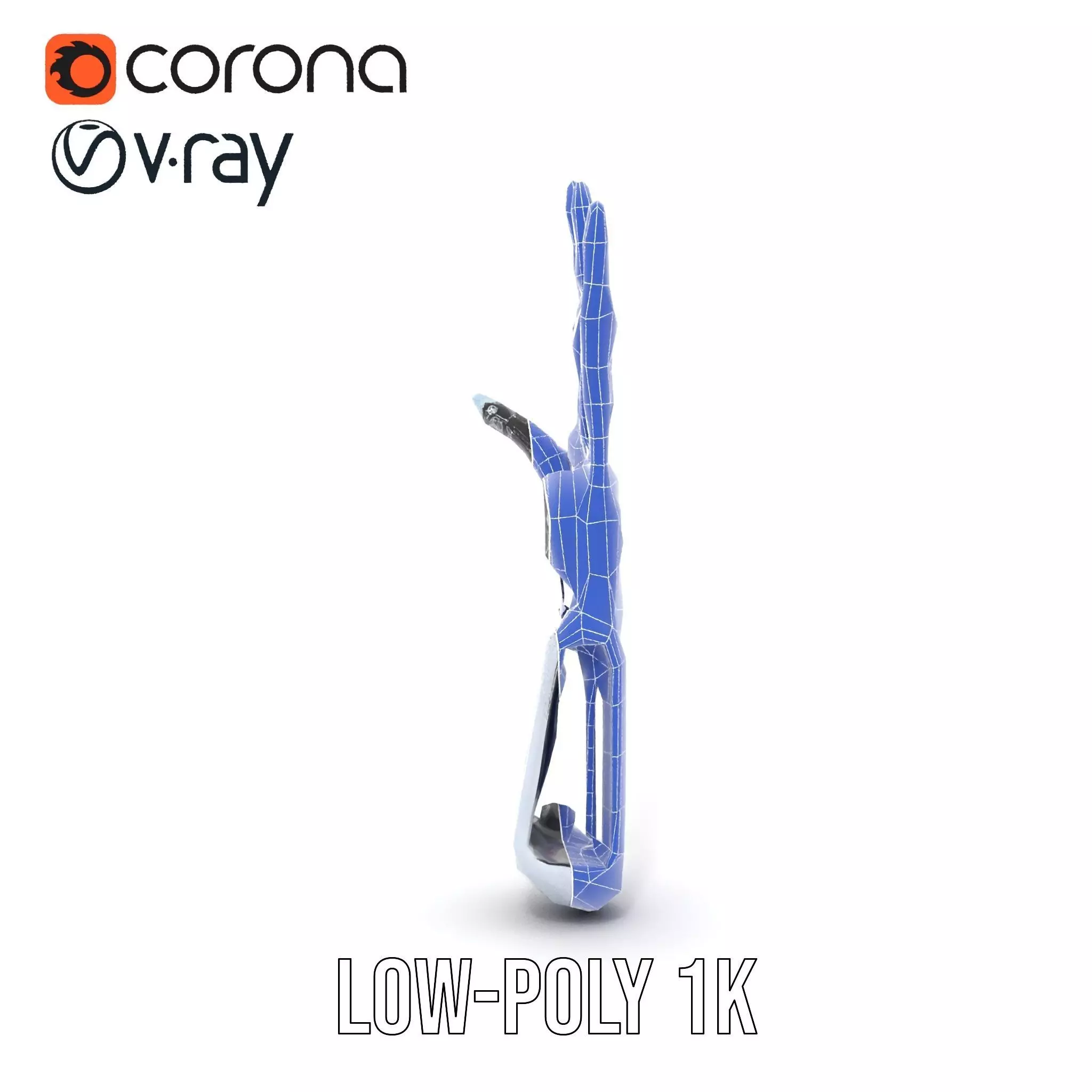 Futuristic Robotic Hand model pack with articulated fingers Low-poly 3D model_31