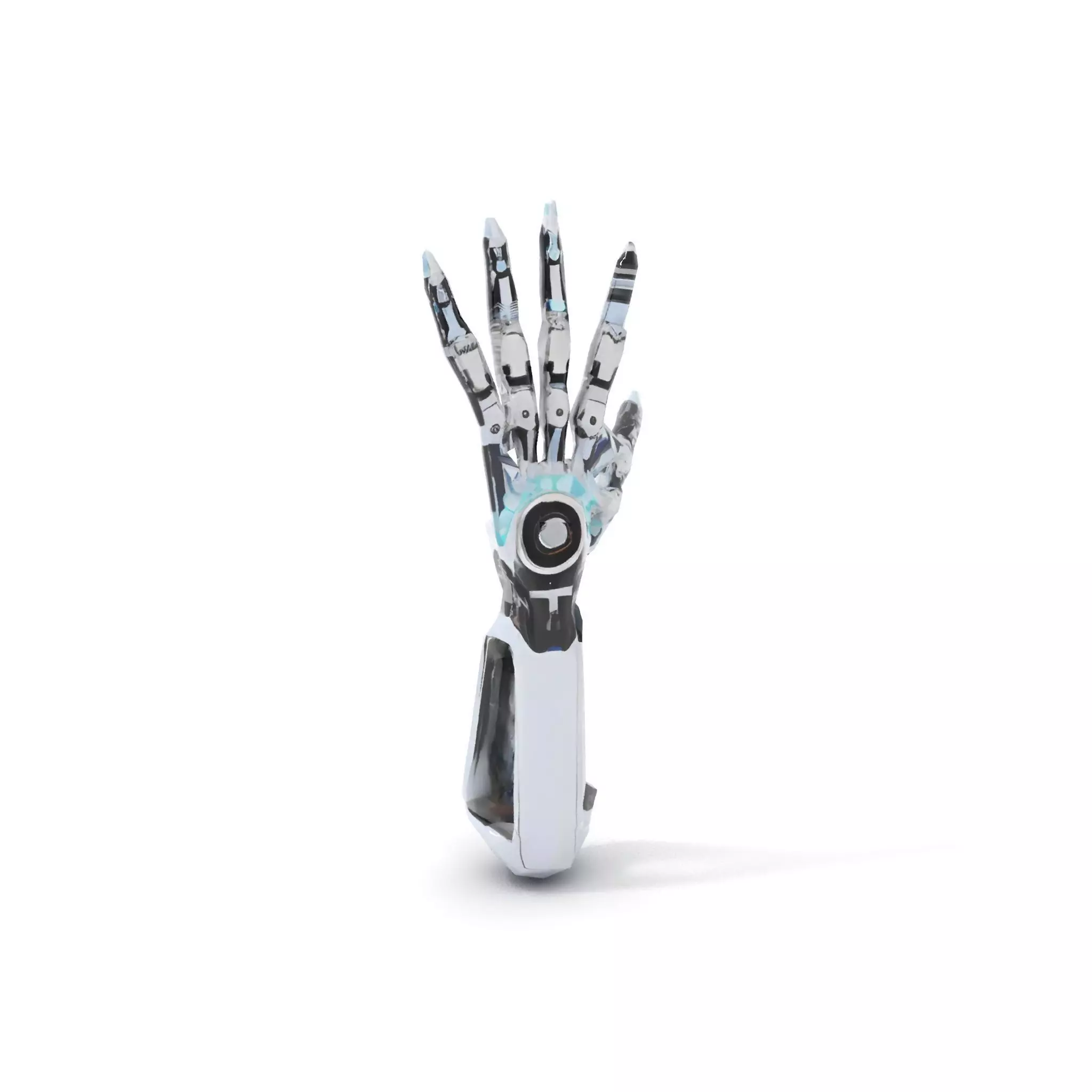 Futuristic Robotic Hand model pack with articulated fingers Low-poly 3D model_15