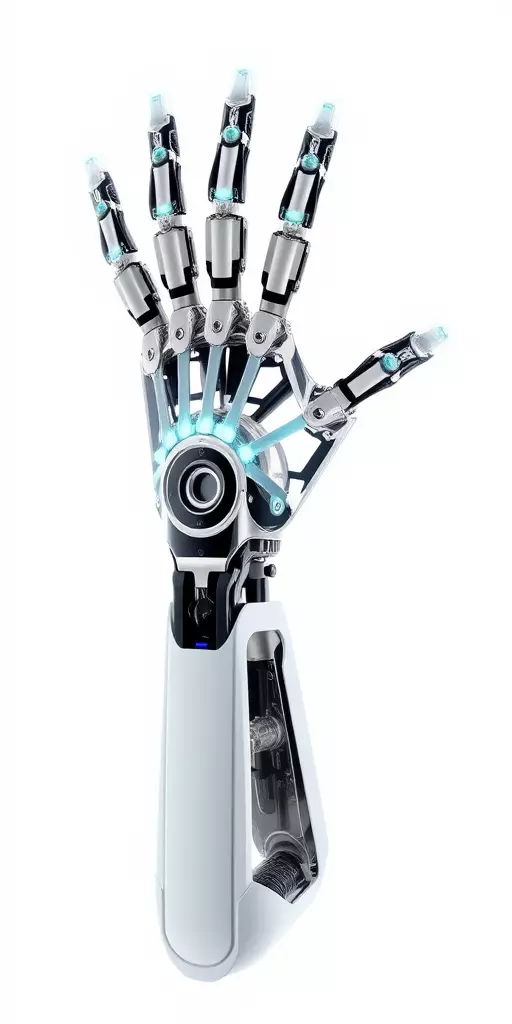 Futuristic Robotic Hand model pack with articulated fingers Low-poly 3D model_3