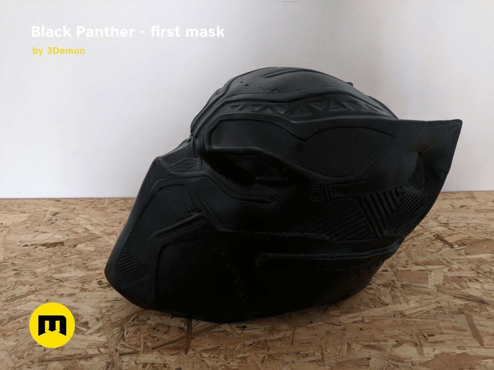 Black Panther Mask from Civil War 3D print model_4