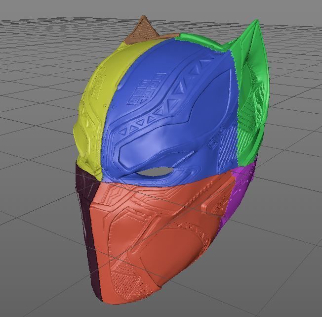 Black Panther Mask from Civil War 3D print model_2