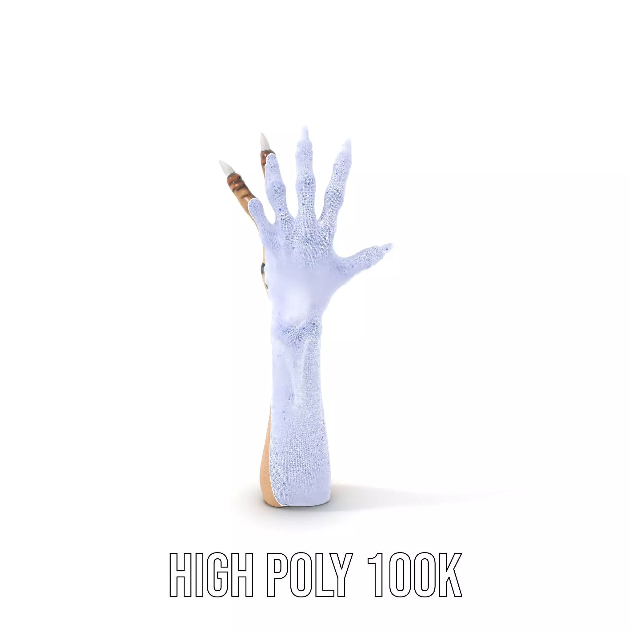 Mystical Hand with Tattoo and Claws Model Pack Low-poly 3D model_5