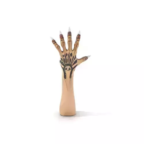 Mystical Hand with Tattoo and Claws Model Pack Low-poly 3D model