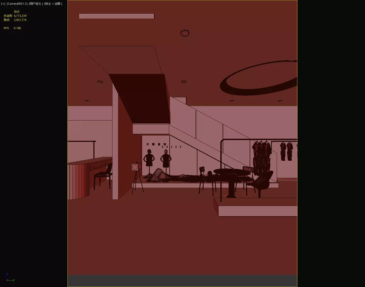 children Clothing store 3D model Low-poly 3D model_20