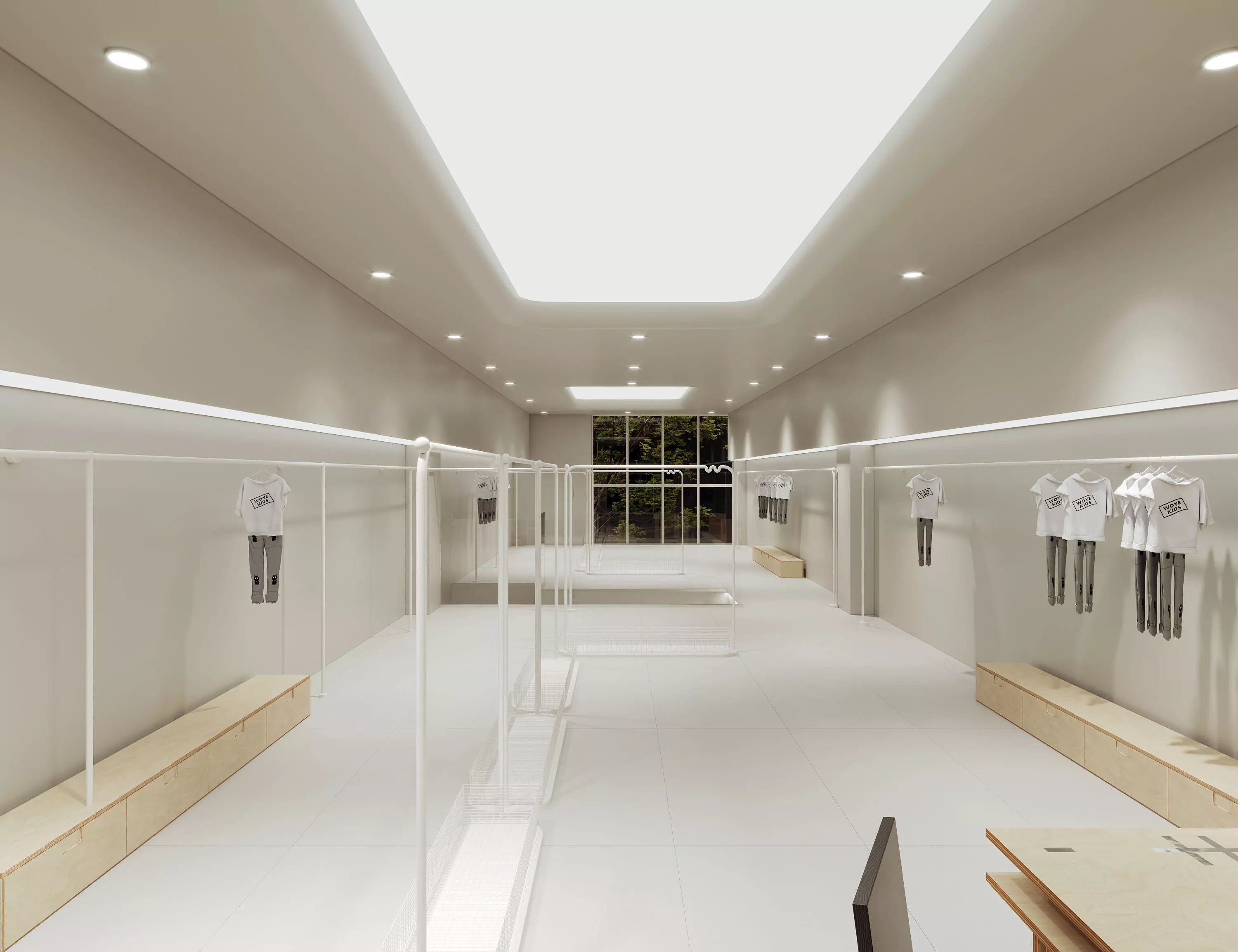 children Clothing store 3D model Low-poly 3D model_7